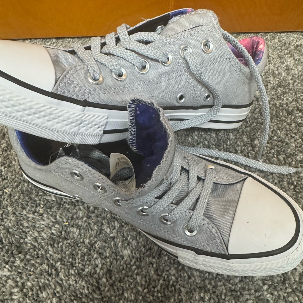 Converse Light Gray Canvas Sneakers